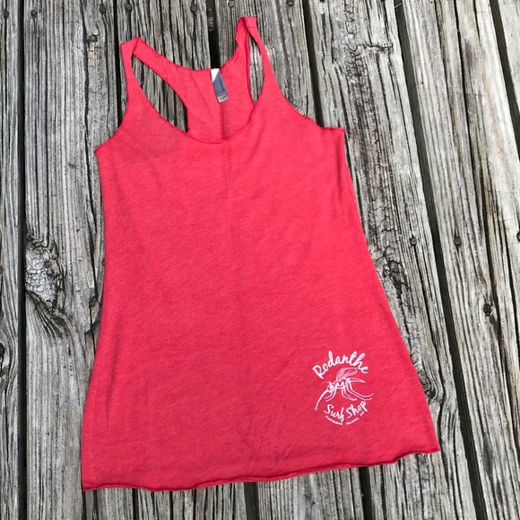 Ladies RODANTHE SURF SHOP Red Mosquito Logo Graphic Surf Shop Tank Top S - Picture 6 of 6